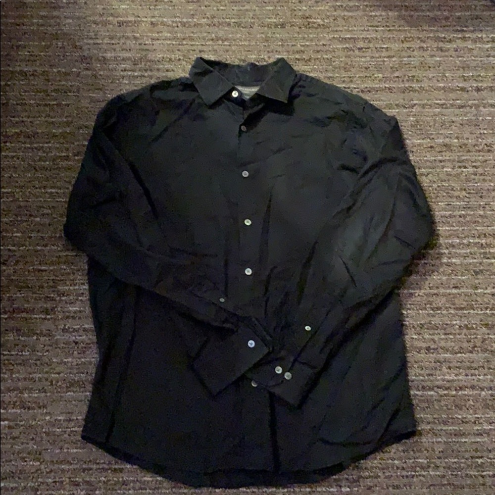 Banana republic men’s black button down